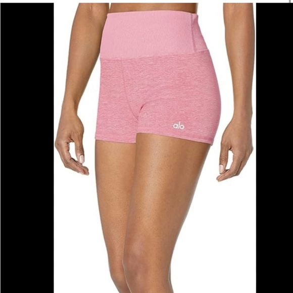ALO Yoga Pants - NWOT ALO Yoga High Waist Pink Shorts